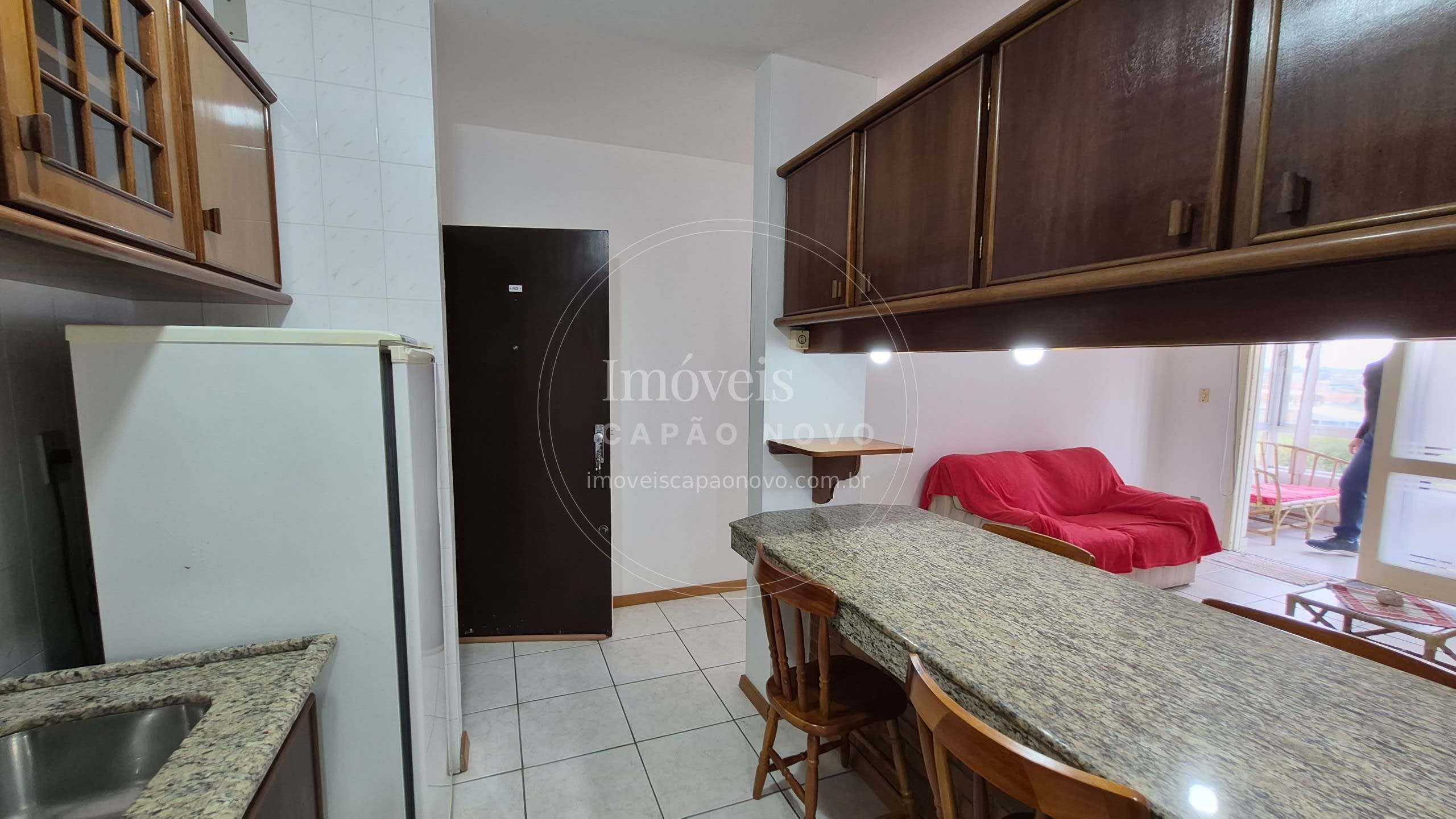 Apartamento 1 Dormitório Semi-mobiliado com Vista Panorâmica e Box Coberto, Capão Novo - Foto 5