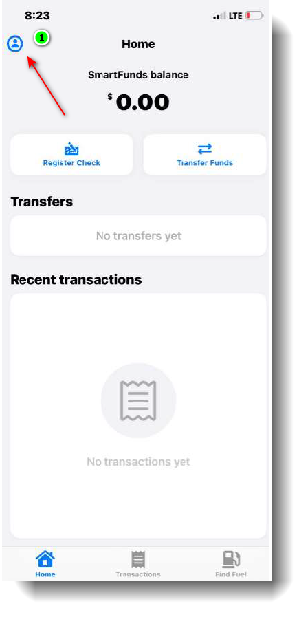 Profile Icon in EFS App