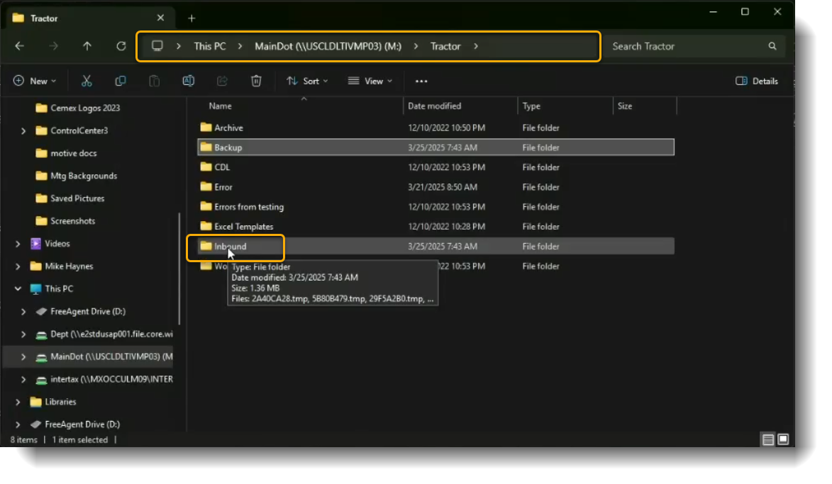 Shared Drive Example