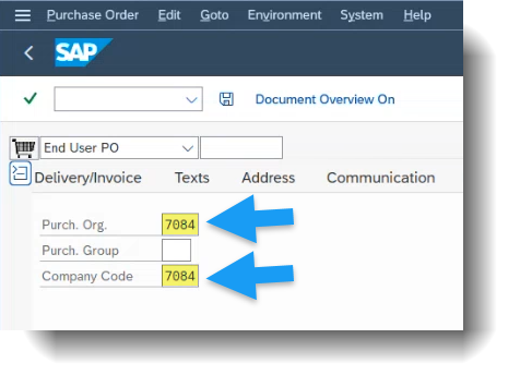 Org. Data Screenshot