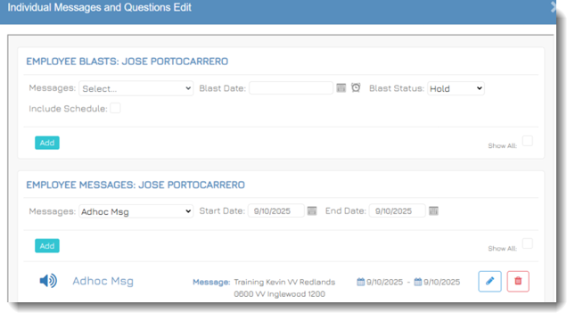 ScheduleComm Timestamp