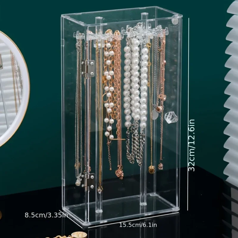 1pc Acrylic Necklace Storage Box - image 3