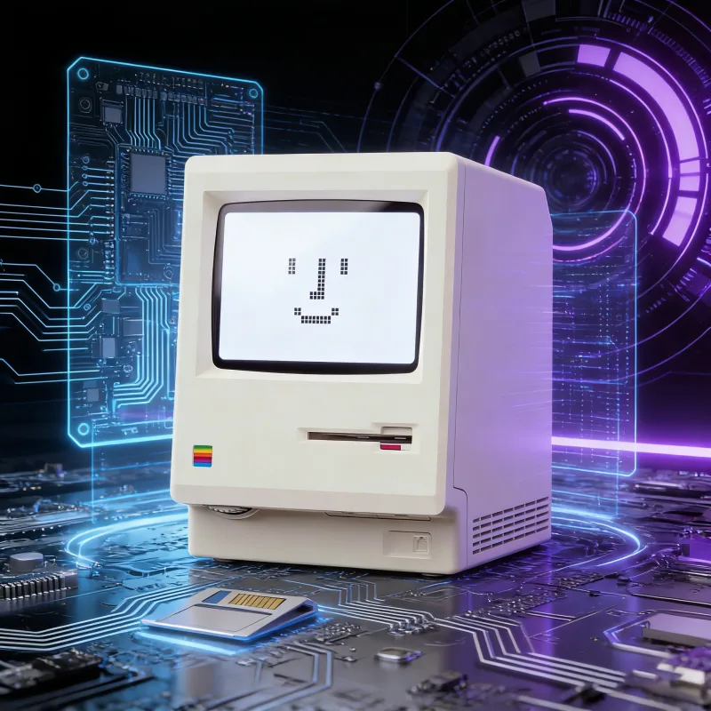 Maclock Retro Clock Creativity Alarm Clock - image 1