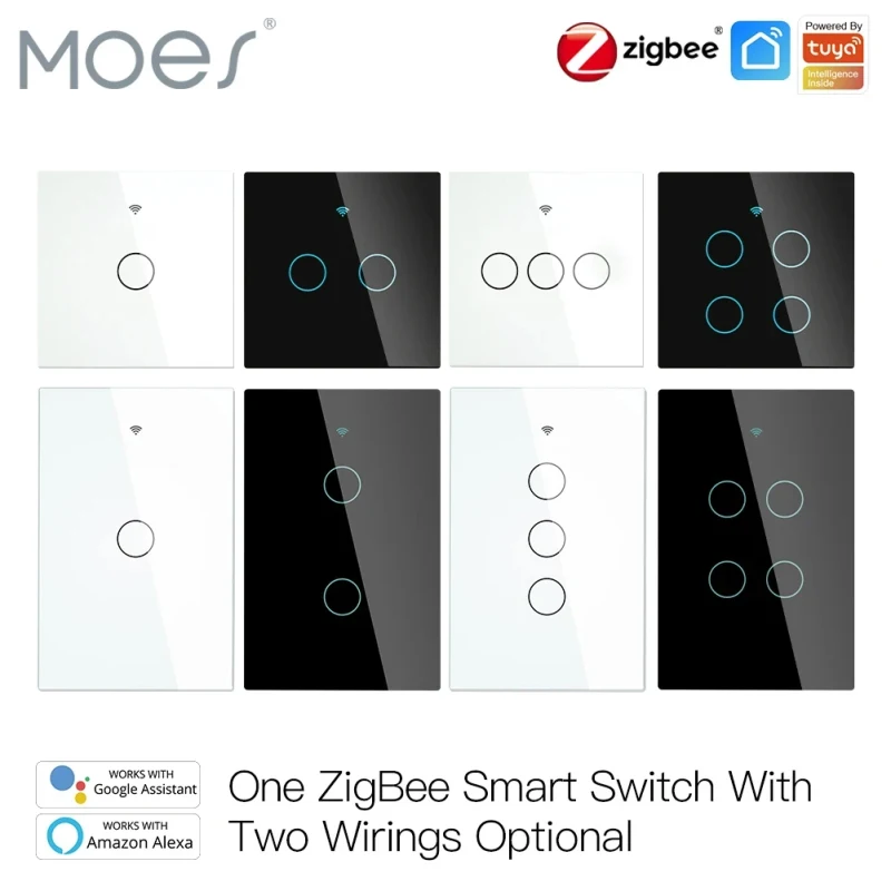 Moes ZigBee Wall Touch Smart Light - image 1