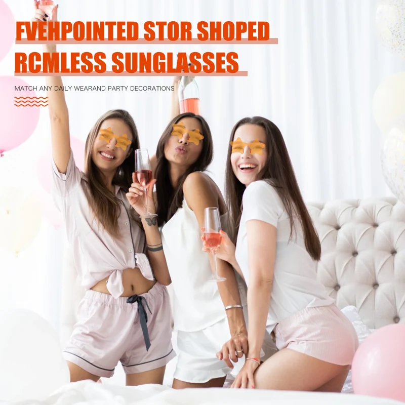 6 pairs of vintage hippie star glasses - image 3