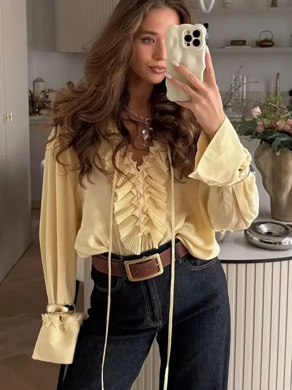 HH Women's Fashion Chiffon Blouse - image 2