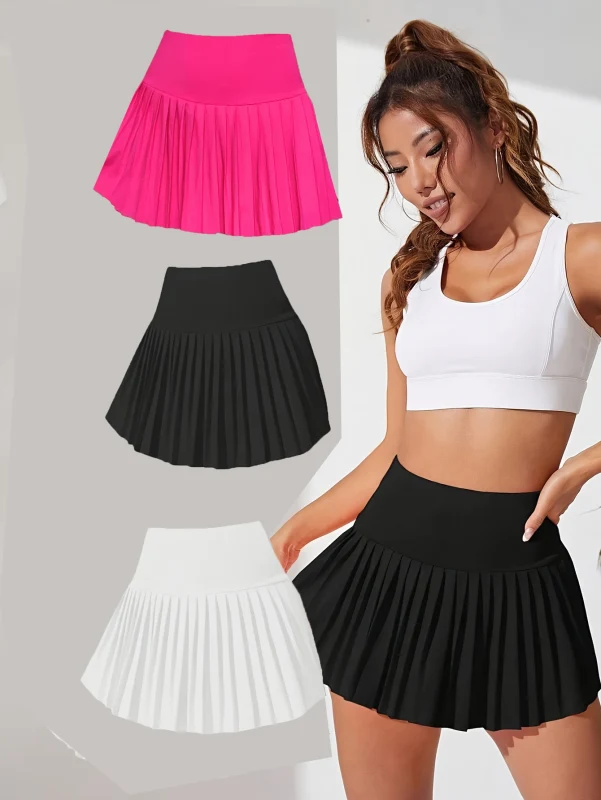 Women’s pleated skirts, three-color set - image 1