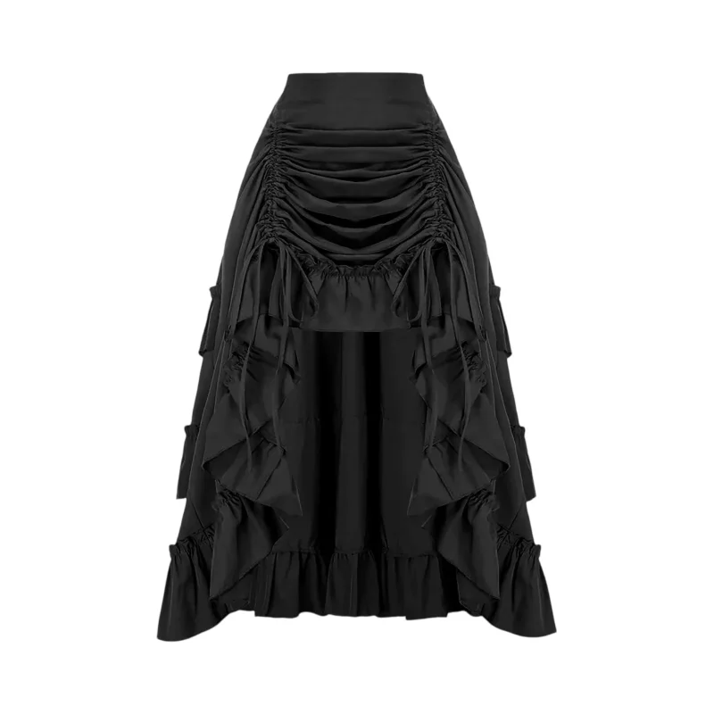 Women Skirts Vintage Renaissance Length Adjustable Skirt - image 3