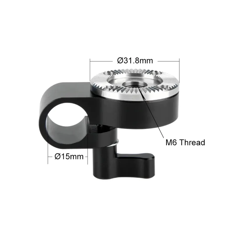 NICEYRIG Rosette Adapter with 15mm Single Rod Clamp - image 3