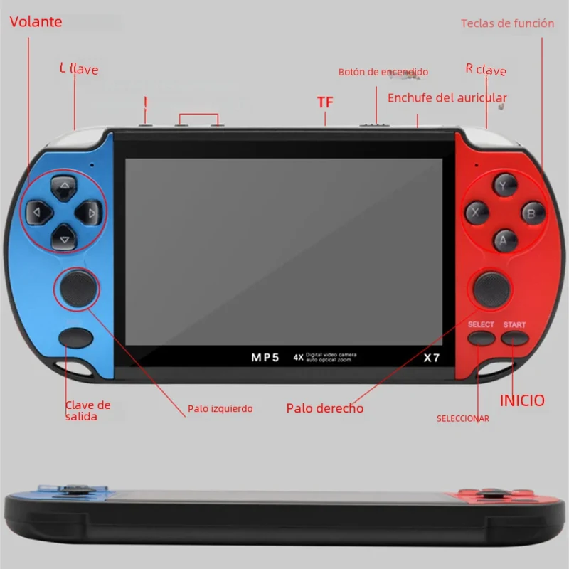 10000 Games X7 Retro Handheld Game Console - image 2