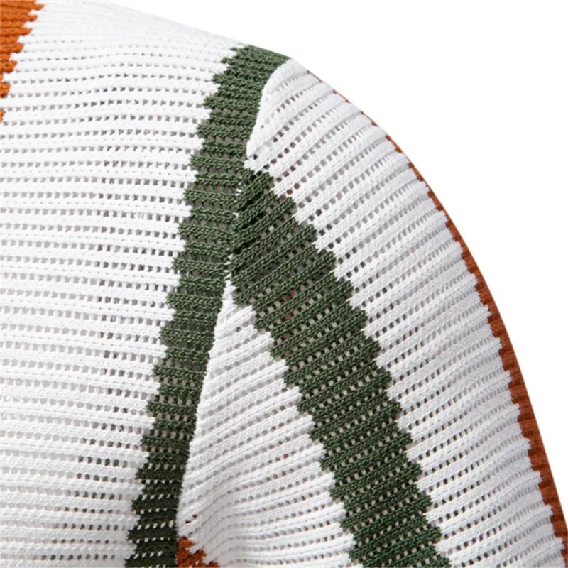 Men's Ribbed Knit Polo Shirt - image 3