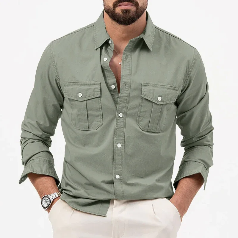 Men's Shirt Loose Large Size - image 1