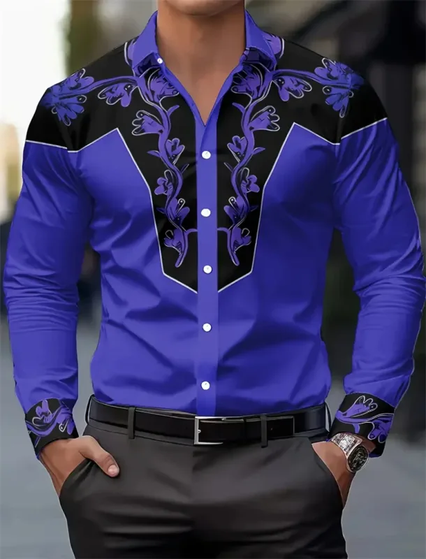 Men's Long Sleeve Shirt 3D Printing Clothing Mexican style - image 3