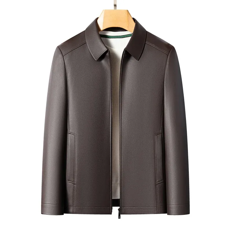 Men's Fashion Casual Large-Sized Goatskin Leather - image 1