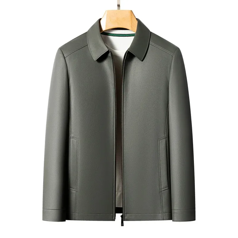 Men's Fashion Casual Large-Sized Goatskin Leather - image 2