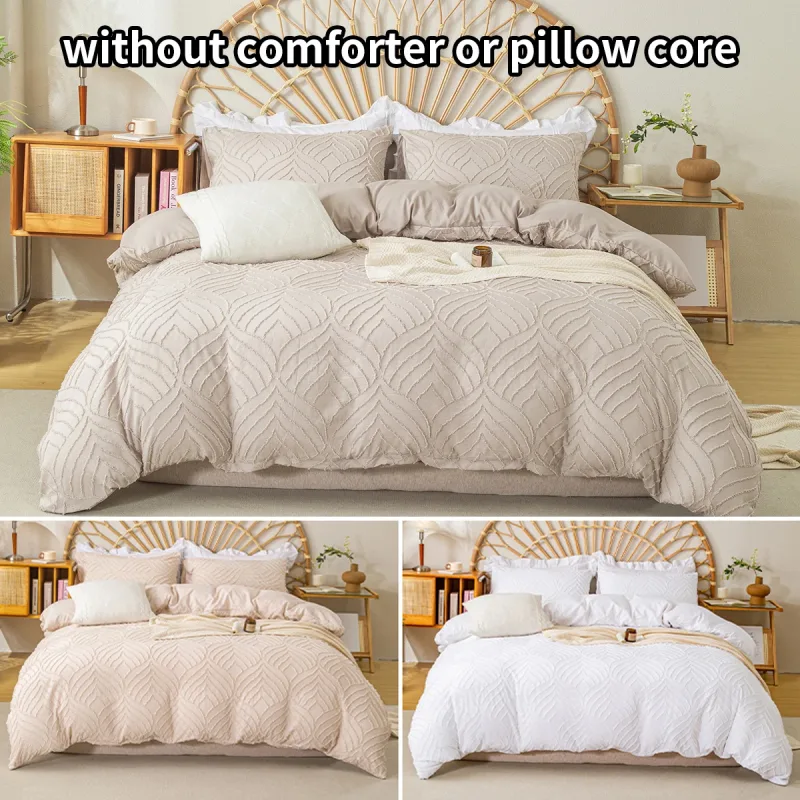 3pcs Cutting flower Bedding Set with Zip Closure - image 1