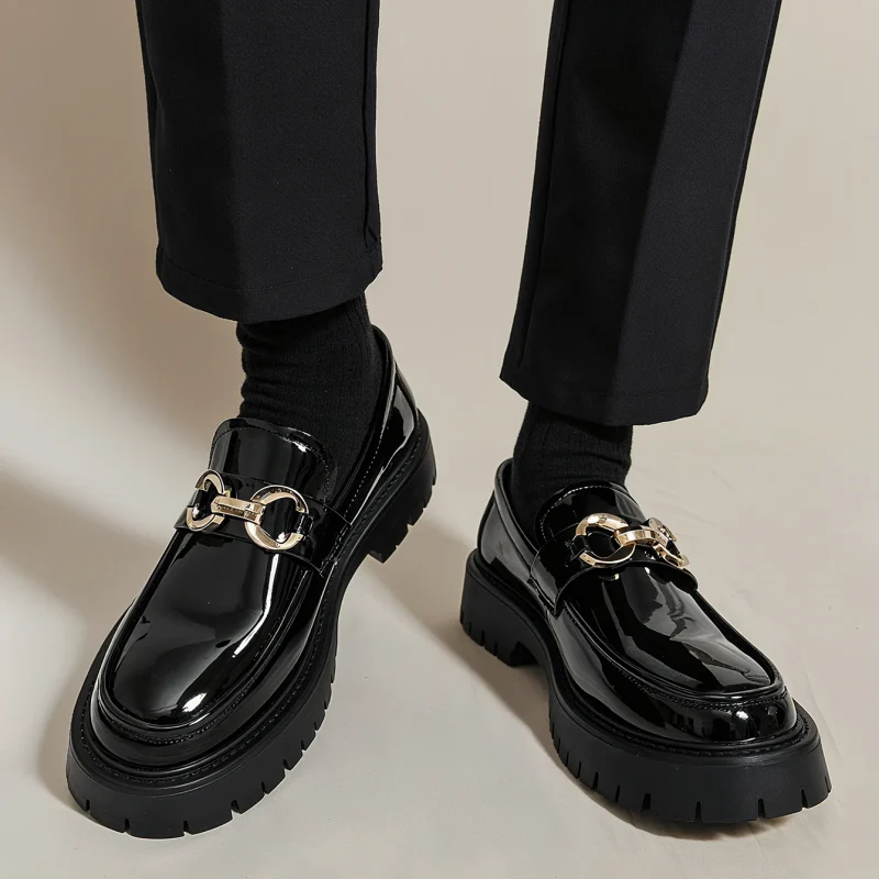 ashion Thick Sole Men's Penny Loafers - image 3