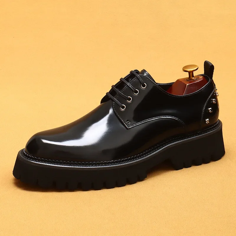 Double Layer Platform Derby Shoes - image 1