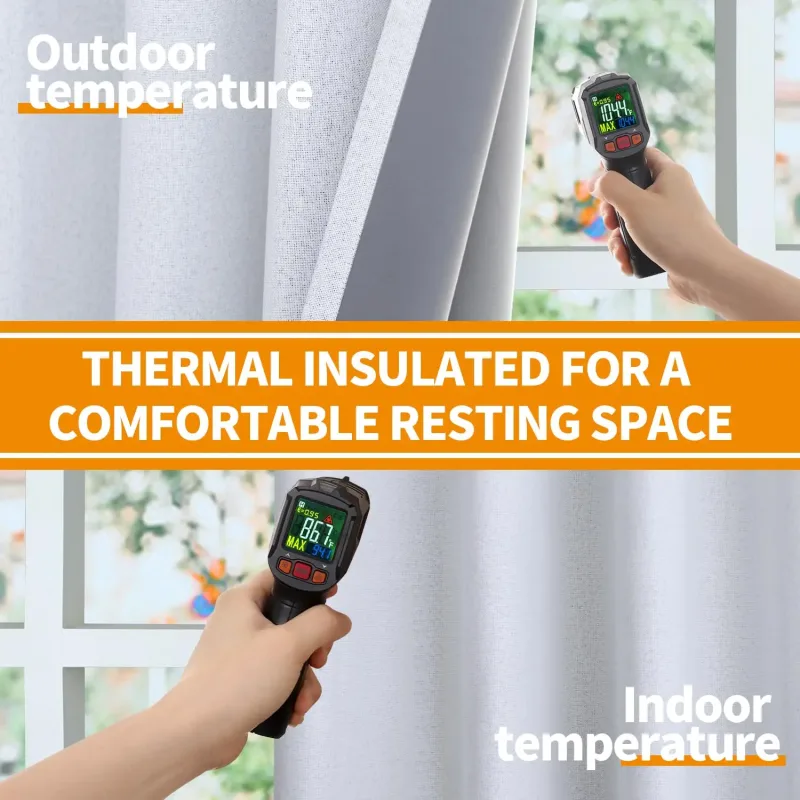 Blackout Custom Made White Blackout Curtains - image 1