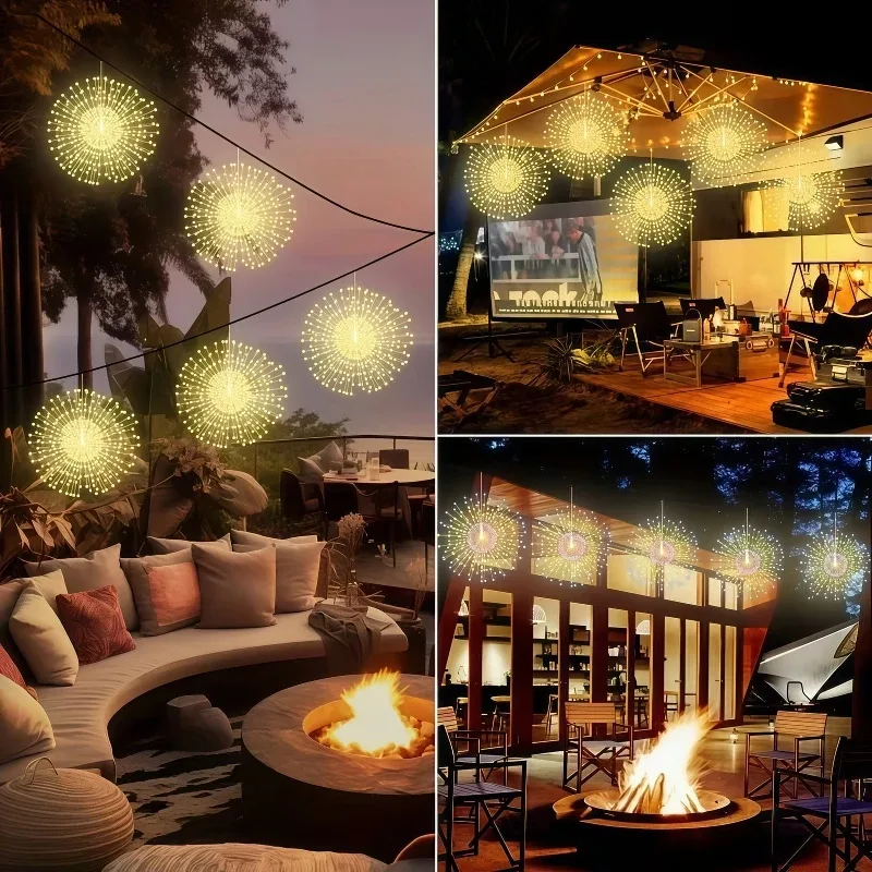 Solar Hanging Firework Lights - image 1