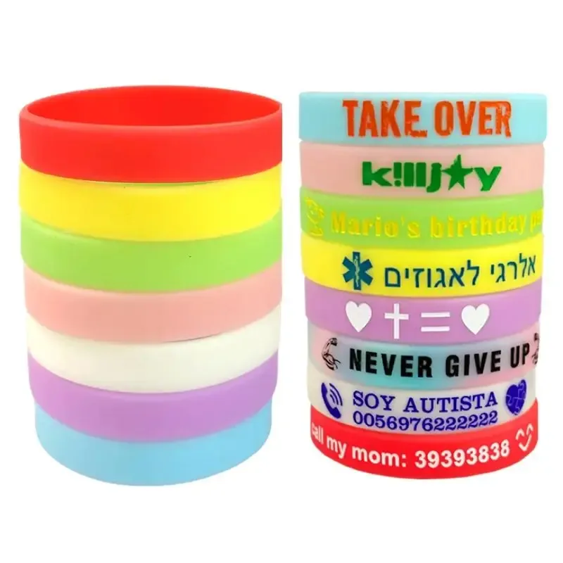 100pcs/50pcs Custom Silicone Bracelets - image 3