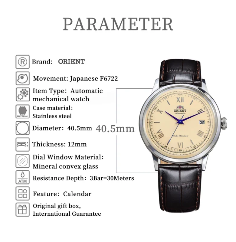 Orient Watch Man Original Japanese Men Automatic Mechanical Watches - image 3