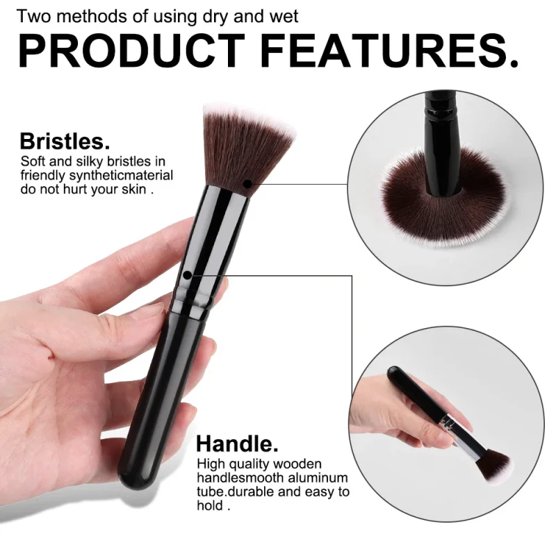 Soft Fluffy Foundation Blush Powder Eyeshadow Blending Female Cosmetics - image 2