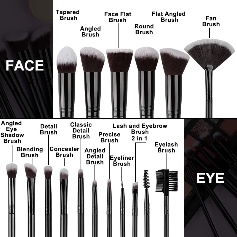 Soft Fluffy Eyeshadow Foundation Concealer Blending Blush - image 2