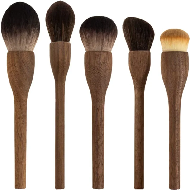Pcs Vintage Wood Handle Makeup Brush - image 2
