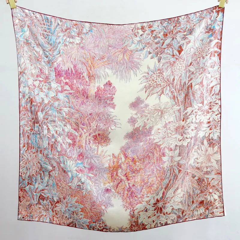 Pure Mulberry Scarf 90CM Luxury Designer Silk Scarfs - image 1