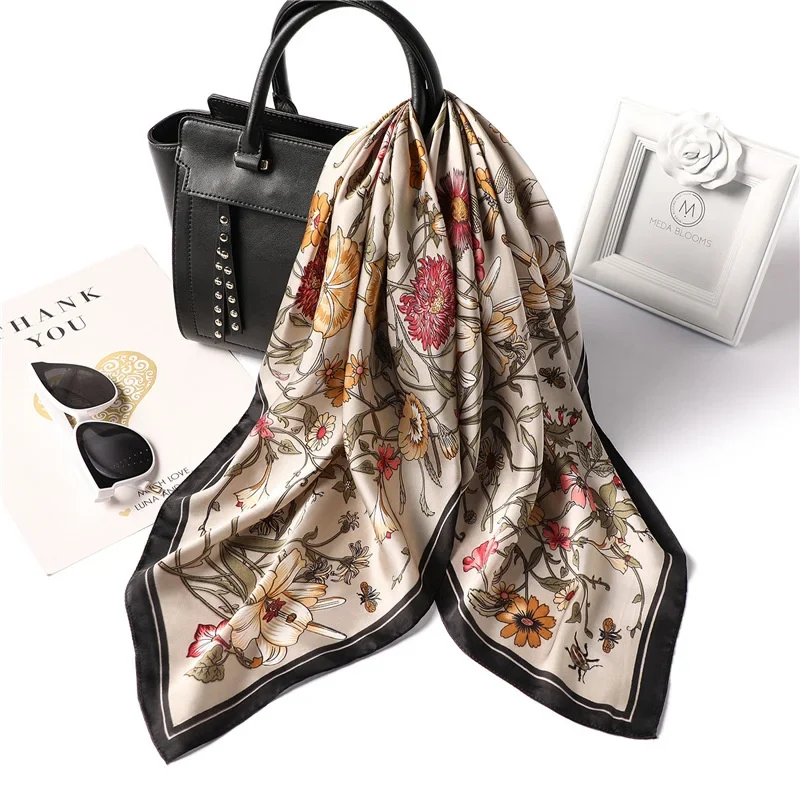 New Printed Scarves Women's Silk - image 1