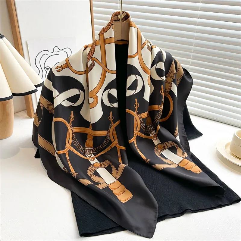 Chain Square Scarf For Women - image 2