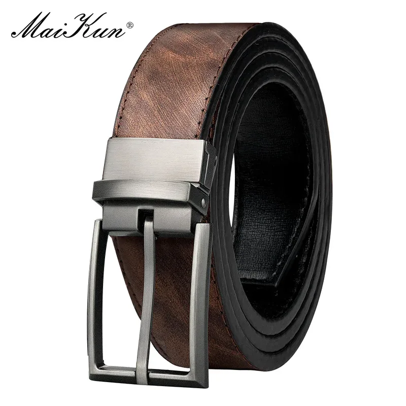 Pin Buckle Leather Belts For Men - image 1