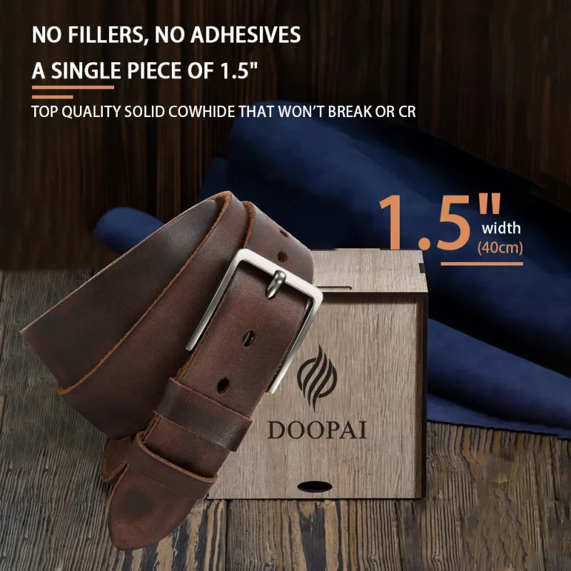 High Quality Buckle Jeans Cowskin Casual Belts - image 1