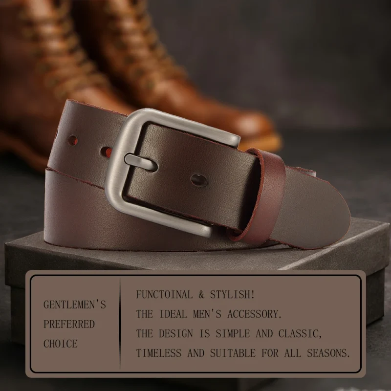 High Quality Buckle Jeans Cowskin Casual Belts - image 3