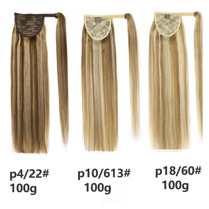 Straight Human Hair Ponytail - image 3