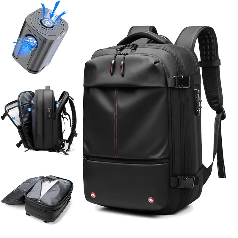 Travel Men 17 inch Laptop Backpack vacuum compression - image 1