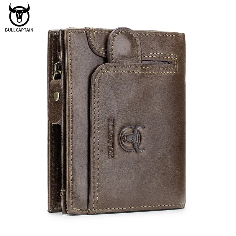 BULLCAPTAIN 100% Genuine Leather Men's Rfid Wallet - image 1