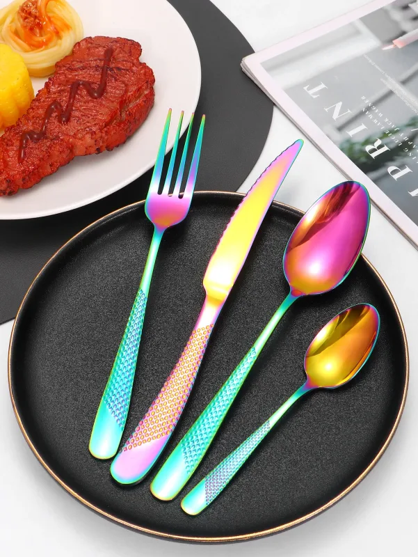 steel tableware star steak knife and fork - image 3