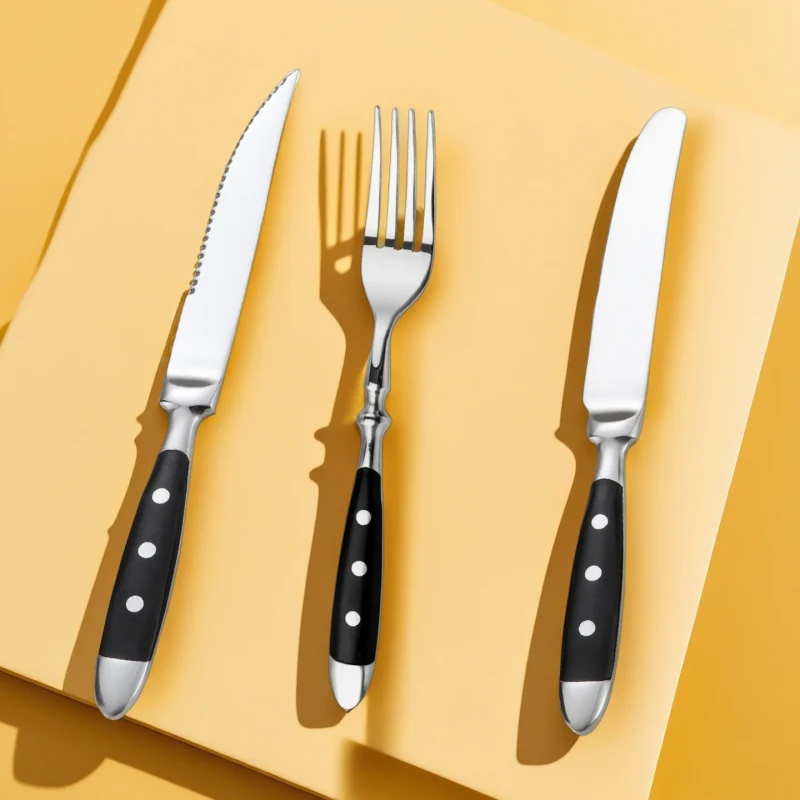 Hotel Stainless Steel Table Knife Fork Spoon Sets - image 2