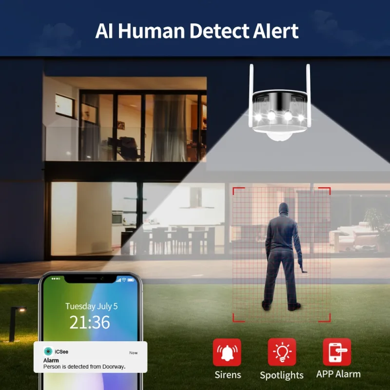 4K 8MP WIFI Dual Lens Panoramic CCTV - image 3