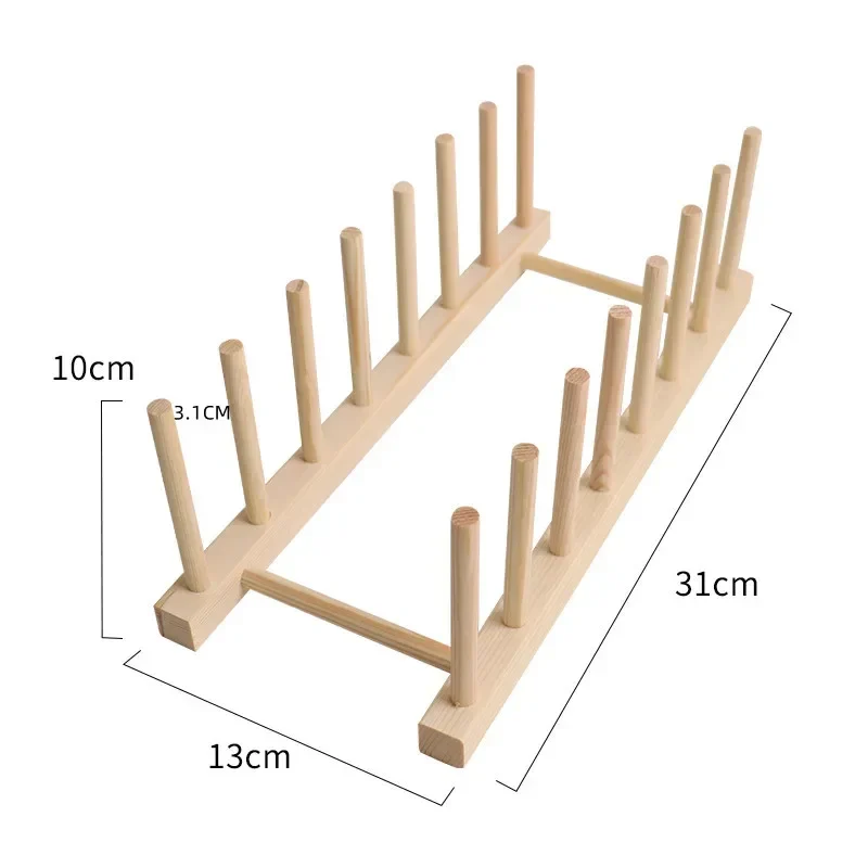 Practical DIY Locker Bamboo Drain Rack Wooden Plate - image 1