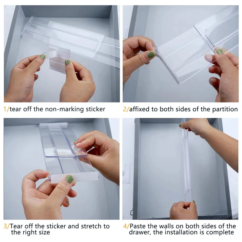 Adjustable Plastic Drawers Separators - image 3