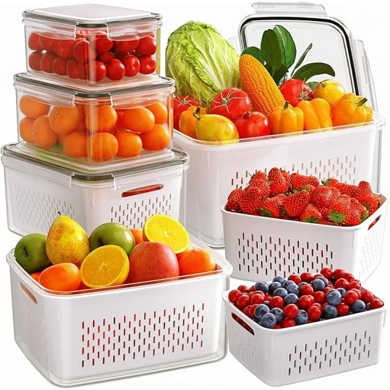 6 Sealed Food Storage Containers - image 2