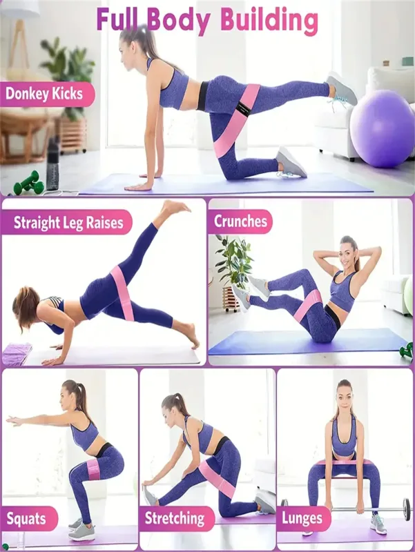 Pilates Yoga Elastic Resistance Bands - image 2