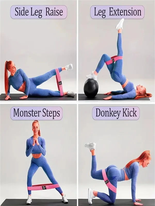 Pilates Yoga Elastic Resistance Bands - image 3