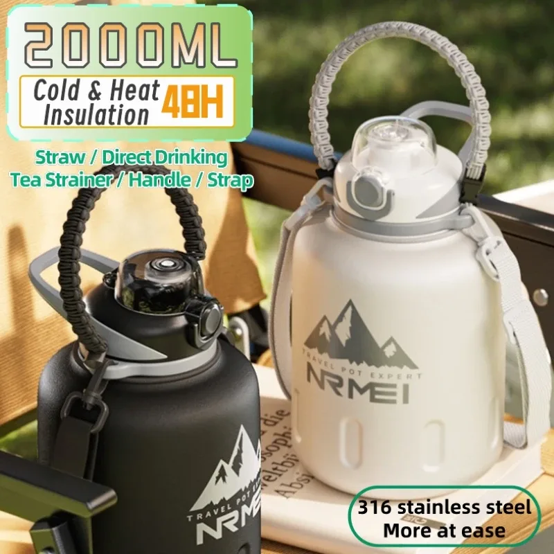2L Stainless Steel Bottle Thermos - image 1