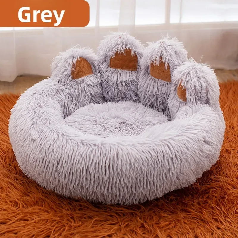 Fluffy Dog Bed Winter Warm Large Pet Products Small Sofa Baskets - image 3
