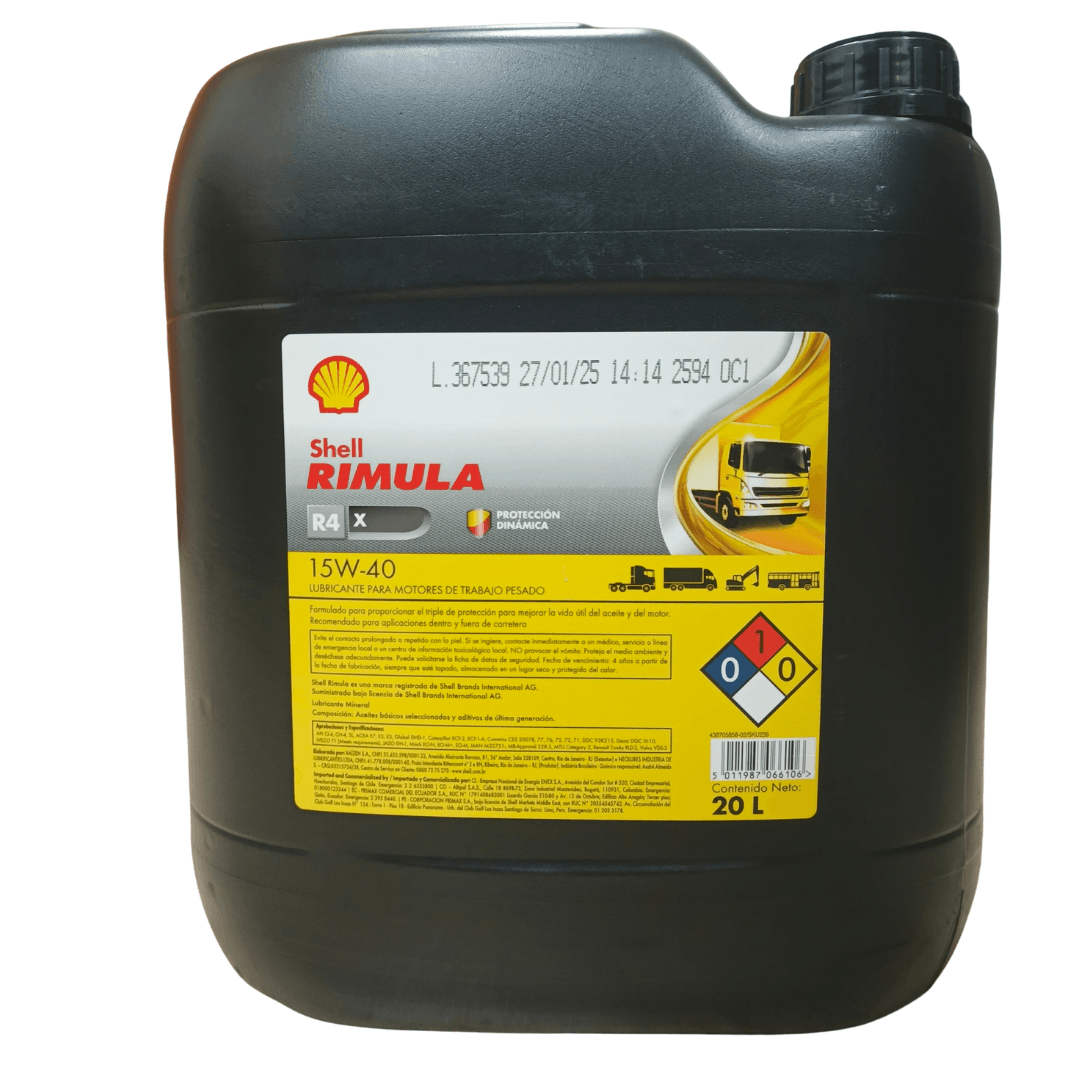 Shell Rimula R4 Egypt Shell Rimula R4 X 15W-40 | Lubricantes Michelena C.A.