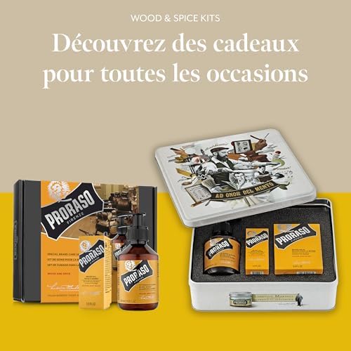 Vue 4 de Proraso Coffret Soin Barbe